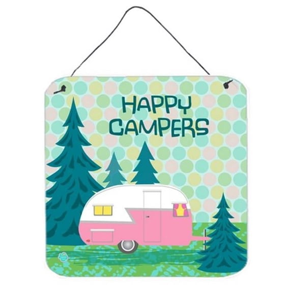 Happy Campers Glamping Trailer Wall or Door Hanging Prints