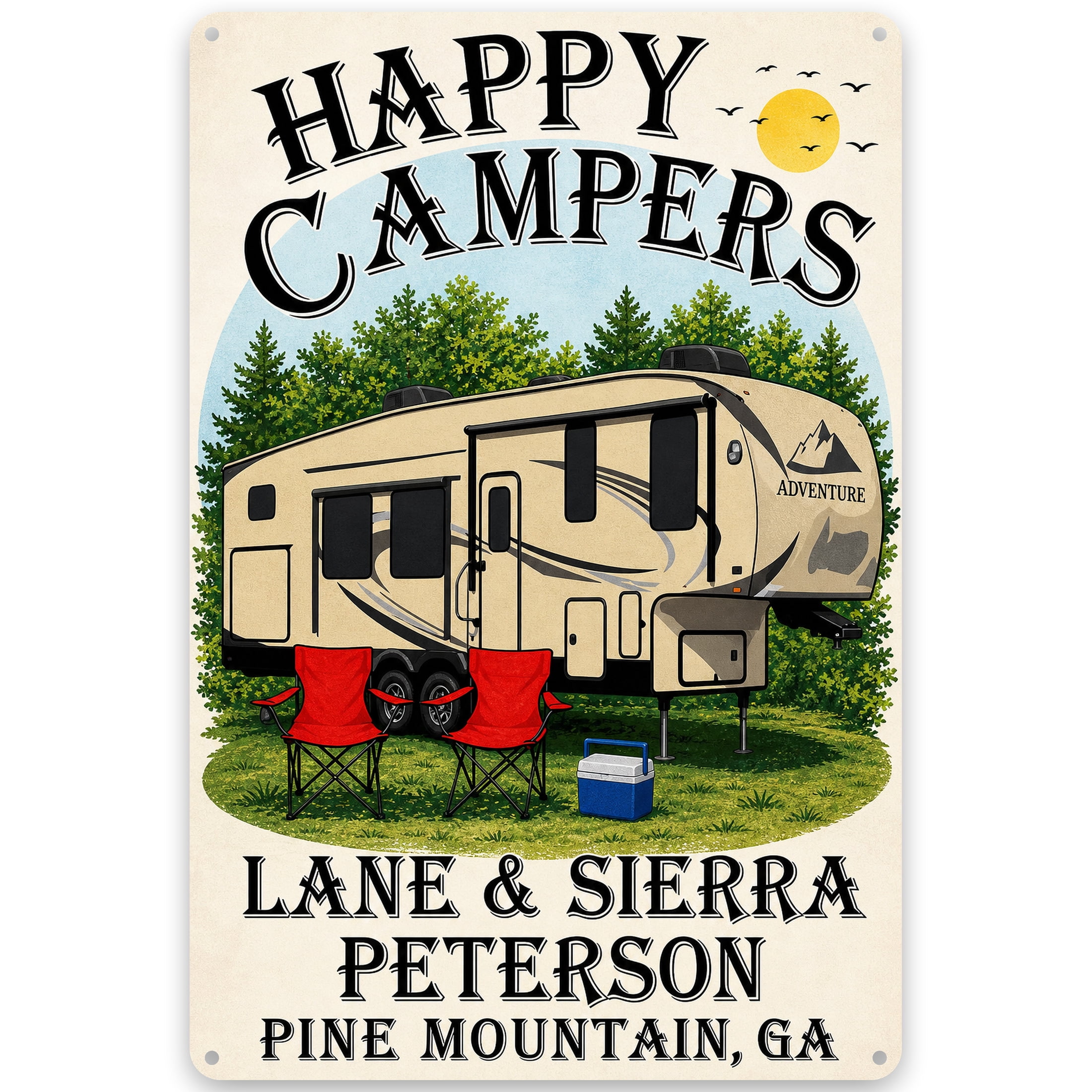 Happy Campers Signs for Home Decor Happy Campers Signs for Home Decor