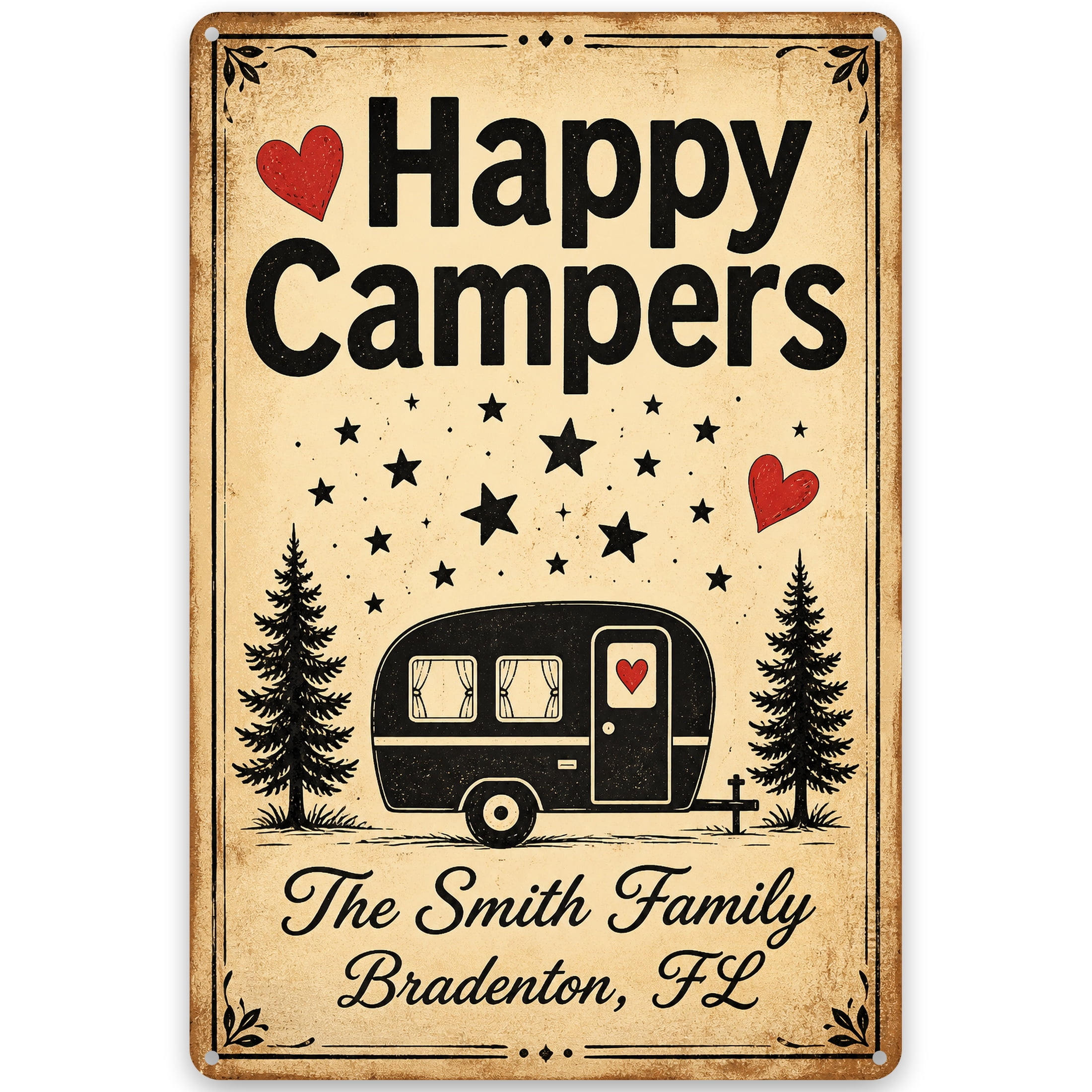 Happy Campers Signs for Home Decor Happy Campers Signs for Home Decor