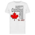 thumbnail image 1 of Happy Canada Day, 1st July T-Shirt Men -Image by Shutterstock, Male 3X-Large, 1 of 2