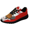 thumbnail image 1 of Happy Canada Day Funny Beaver Shoes Sneakers Black Size 7.5, 1 of 7