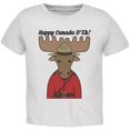 thumbnail image 1 of Happy Canada Day Moose Canadian Toddler T Shirt White 2T, 1 of 1