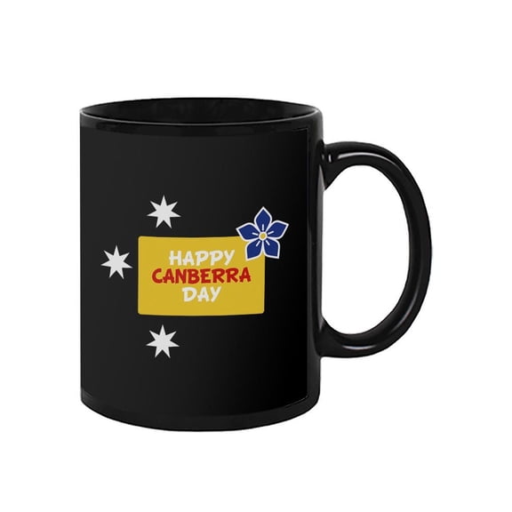 Happy Canberra Day Banner Mug - Image by Shutterstock,