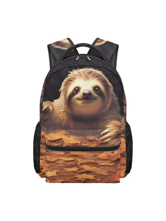 Happy Cartoon Sloth Backpack Bookbag Daypack Laptop Bags Schoolbag Bookbag For Travel Business School