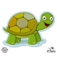 thumbnail image 1 of Happy Cartoon Turtle - 3" Vinyl Sticker - For Car Laptop I-Pad Phone Helmet Hard Hat - Waterproof Decal, 1 of 2