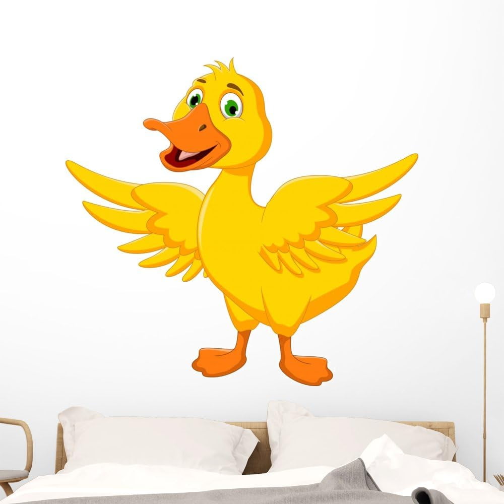 Happy Cartoon Wall Decal Peel And Stick Graphic (48 In W X 45 In H) WM106338