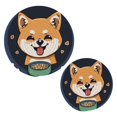 thumbnail image 1 of Happy Chai Dog Pot Holders Trivets Set of 2 Cotton Hot Pads Mats for Hot Dishes Pots Pans Kitchen Cooking 7" 9.5", 1 of 7