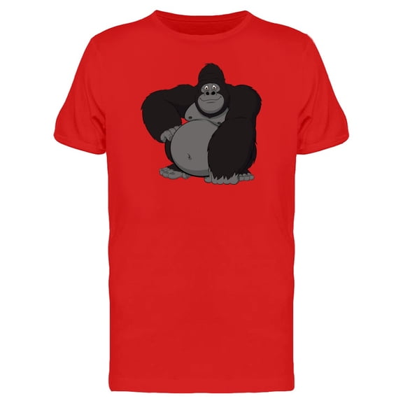 Happy Cheerful Gorilla T-Shirt Men -Image by Shutterstock, Male Small