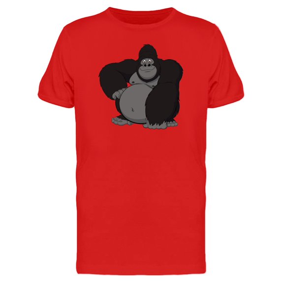 Happy Cheerful Gorilla T-Shirt Men -Image by Shutterstock, Male Small