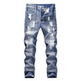 thumbnail image 1 of Happy Cherry Boy Skinny Jeans Kids Denim Pants Fit Ripped Jeans Trouser Slim Casual 5-6 Year, 1 of 6