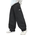 thumbnail image 1 of Happy Cherry Boys Cargo Pants Kids Joggers Casual Cotton Trousers Outdoor Baggy Trousers Loose Hip Hop Sweatpants Black 13-14 Years, 1 of 7