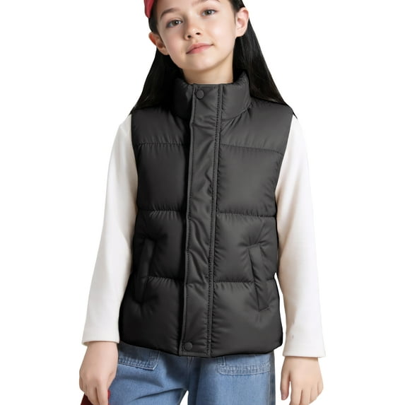 Happy Cherry Boys Gilets Toddler Waistcoat Jackets Kids Winter Vest Coat Outwear Outfits 3 Years Black