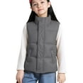 thumbnail image 1 of Happy Cherry Boys Gilets Toddler Waistcoat Jackets Kids Winter Vest Coat Outwear Outfits 3 Years Grey, 1 of 7
