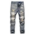 thumbnail image 1 of Happy Cherry Boys Jeans Denim Pants Ripped Kids Skinny Jeans Fit Trousers Casual 6-7 Year, 1 of 6