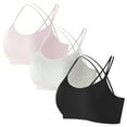 thumbnail image 1 of Happy Cherry Racerback Training Bra for Girls Sports Bra Cotton Yoga Bralette teenage Padded Bra Crop Top, 1 of 6