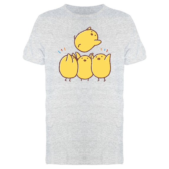 Happy Chickens Celebrating Tee Men's -Image by Shutterstock