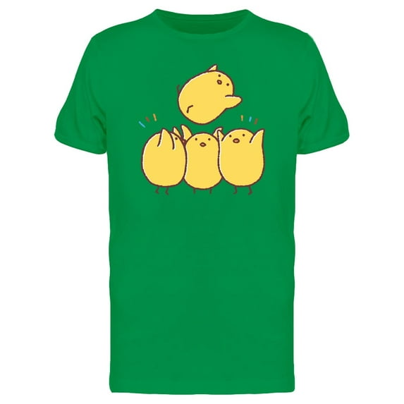 Happy Chickens Celebrating Tee Men's -Image by Shutterstock