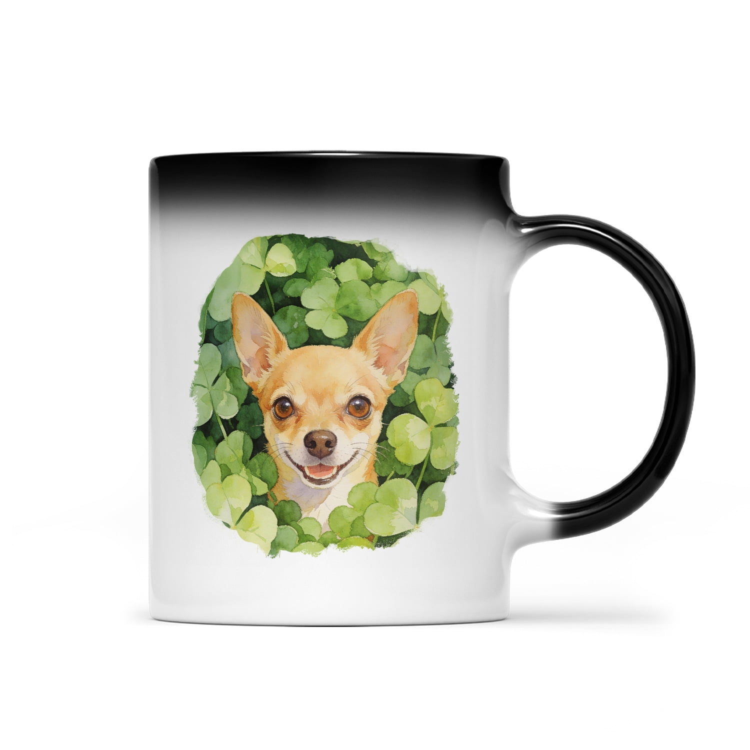 Happy Chihuahua Welcome St Patrick's Day Lucky Shamrocks Clover Heat ...