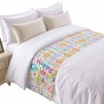 thumbnail image 1 of Happy Children's Day Bed Runner for Twin Size Bed, Cartoon Animal Tigers Koalas Elephant Lions Foxes Plaid Soft Bedding Scarf Bedding Protector Slipcover Sofa Throw for Bedroom Hotel Guesthouse, 1 of 8