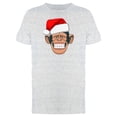 thumbnail image 1 of Happy Chimpanzee With Santa Hat Tee Men's -Image by Shutterstock, 1 of 4