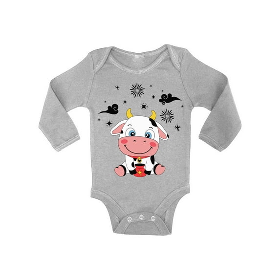 Happy Chinese New Year 2021 - Romper Baby Girl Boy Bodysuit Year of the Ox Newborn 6 18m 12m