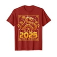 Happy Chinese New Year 2025 Lunar New Year Snake Zodiac Red TShirt