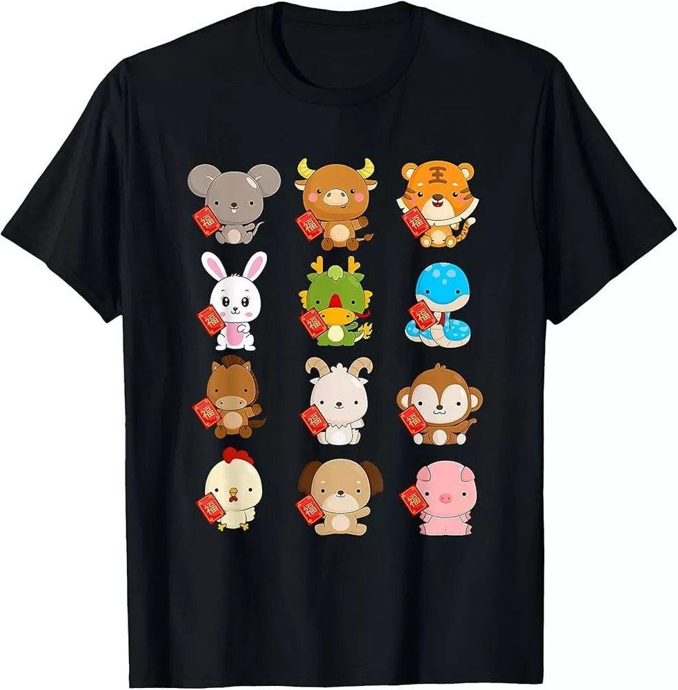Happy Chinese New Year 2025 Zodiac Animal Lunar New Year Kid TShirt