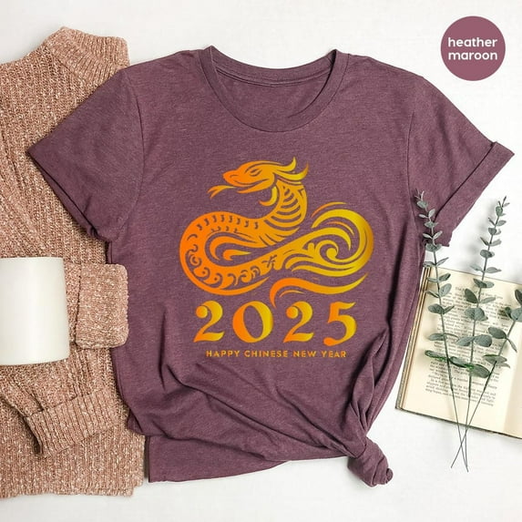 Happy Chinese New Year Shirt, Chinese New Year Snake T-Shirt, New Year Chinese Shirts, Lunar New Year Snake Sweatshirt T-Shirt, Gift For Friends
