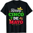 thumbnail image 1 of Happy Cinco de Mayo for mexican fiesta costume T-Shirt, 1 of 4