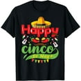 thumbnail image 1 of Happy Cinco de mayo party Mexican sombrero men women kids T-Shirt, 1 of 2
