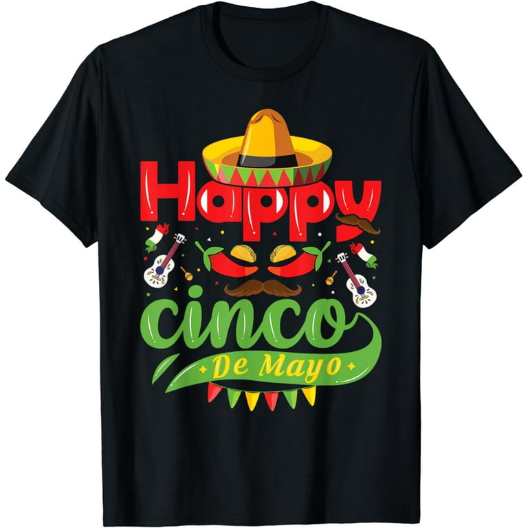Cinco De Mayo Festive T-Shirt For Men Women & Kids Cinco De Mayo Festive T-Shirt For Men Women & Kids