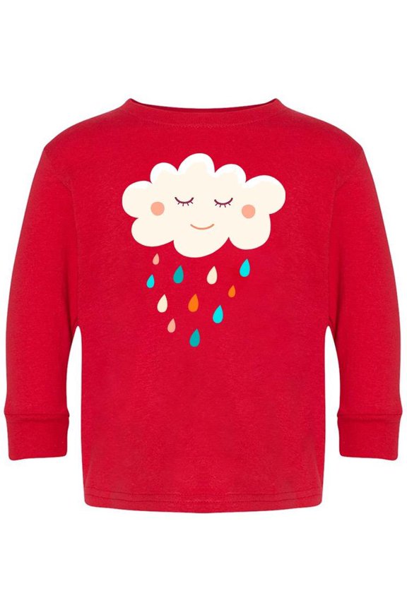Happy Cloud Raining Long Sleeve Toddler -Image by Shutterstock, 2 Toddler