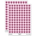 thumbnail image 1 of Happy Clown Face 200+ Round Stickers - Light Pink - Matte Finish - 0.50" Size, 1 of 3
