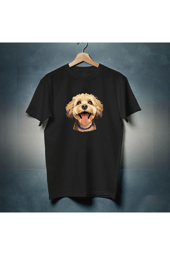 Happy Cockapoo' Unisex T-Shirt - 100% Cotton (S-XXL) (TA049558)