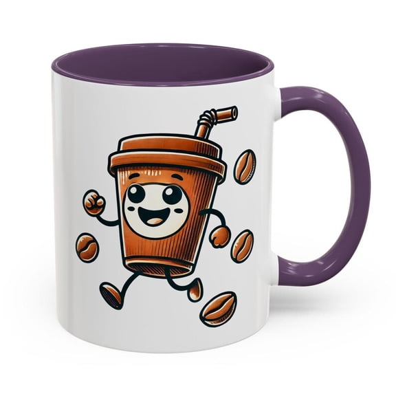 Happy Coffee Cup C1Artoon Mug, Fun and Playful Coffee Lover Gift, Cute S1Miling Tea Cup Design, Perfect for Morning Joy and Coffee Enthusias