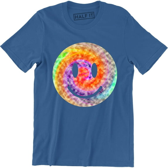 Happy Colorful Smile Face Emoji Emoticon Printed Funny Men's T-Shirt