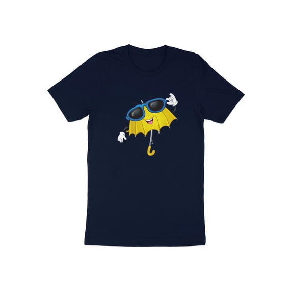 Happy Cool Yellow Umbrella and Sunglasses for Men Women Kids T-Shirt Graphic Design Print Cool Umbrella with Sunglasses Tees Tshirt