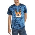 thumbnail image 1 of Happy Corgi Reindeer Antlers Tie Dye Crystal Men -Image by Shutterstock, Male Large, 1 of 4