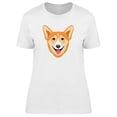 thumbnail image 1 of Happy Corgi Sticker T-Shirt Women -Image by Shutterstock, Female Small, 1 of 2