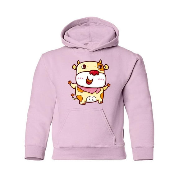 Happy Cow Hoodie Juniors -Image by Shutterstock,  Small