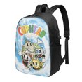 thumbnail image 1 of Happy Cuphead Mugman Laptop Backpack Daypack School Student Bookbag Satchel Rucksack Shoulders Travel Bag With USB Headphone Charging Port, 1 of 1