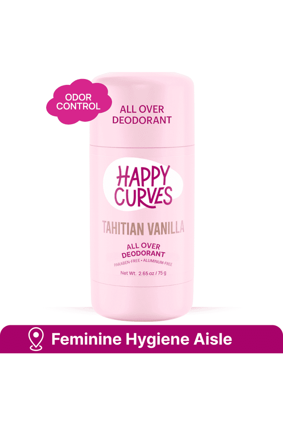 Natural, Aluminum Free Whole Body Deodorant for Women, Tahitian Vanilla, Stick, 2.65 oz