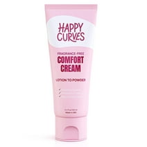 Happy Curves Comfort Cream for Women, Deodorant for Body, Fragrance Free, 3.4 Ounces