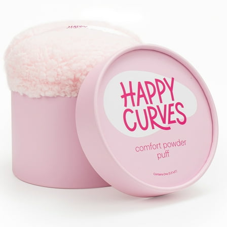 Happy Curves Dusting Powder Body Applicator Puff for Women