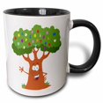 thumbnail image 1 of 3drose, Happy Cute Cartoon Abc Alphabet Tree, 11oz Two-tone Black Mug, 1 of 6