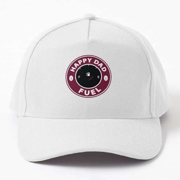 Happy Dad Fuel Coffee Baseball Cap, Classic Caffeine Father Gift Design Hat