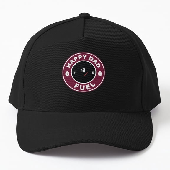 Happy Dad Fuel Coffee Baseball Cap, Classic Caffeine Father Gift Design Hat