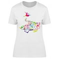 thumbnail image 1 of Happy Dancer T-Shirt Women -Image by Shutterstock, Female XX-Large, 1 of 2
