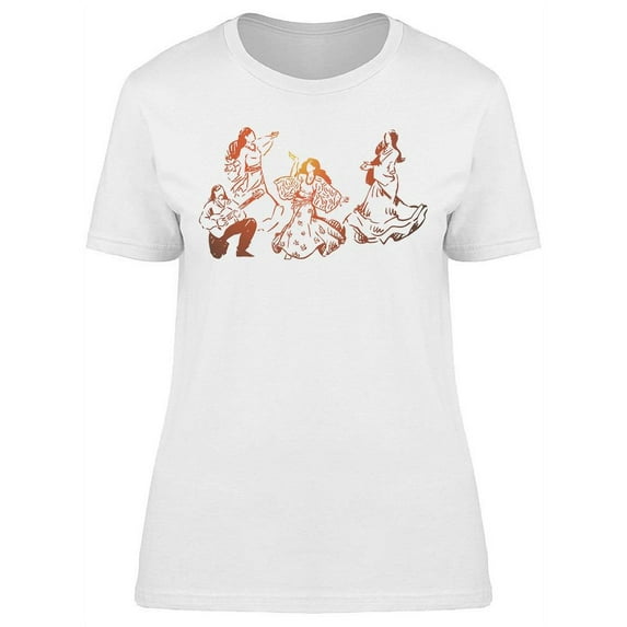 Happy Dancers T-Shirt Women -Image by Shutterstock, Female Small