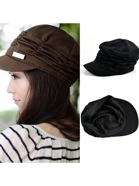1 Piece Women Newsboy Cabbie Cap Beret Hats Baseball Cap Painter Visor Hats for Women